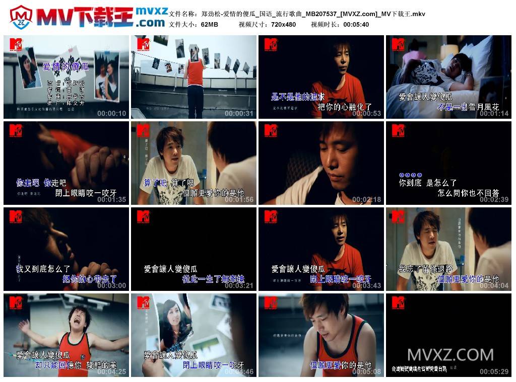 郑劲松-爱情的傻瓜_国语_流行歌曲_MB207537